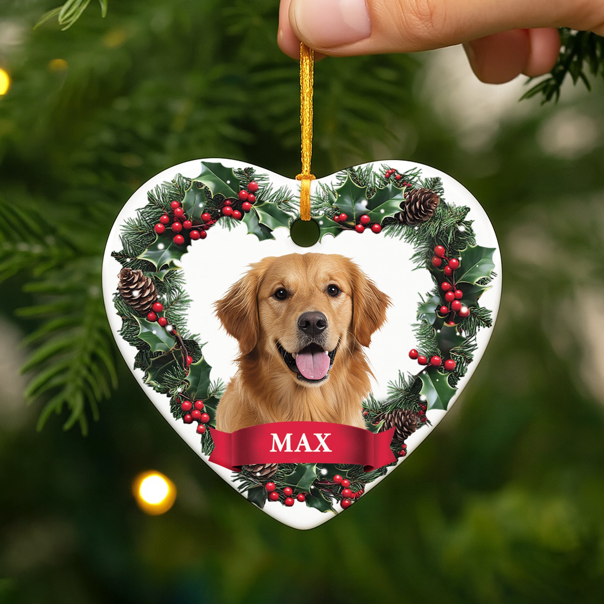 5377OUS2 personalized ceramic christmas ornaments gifts for dog lovers 5377O3VZC