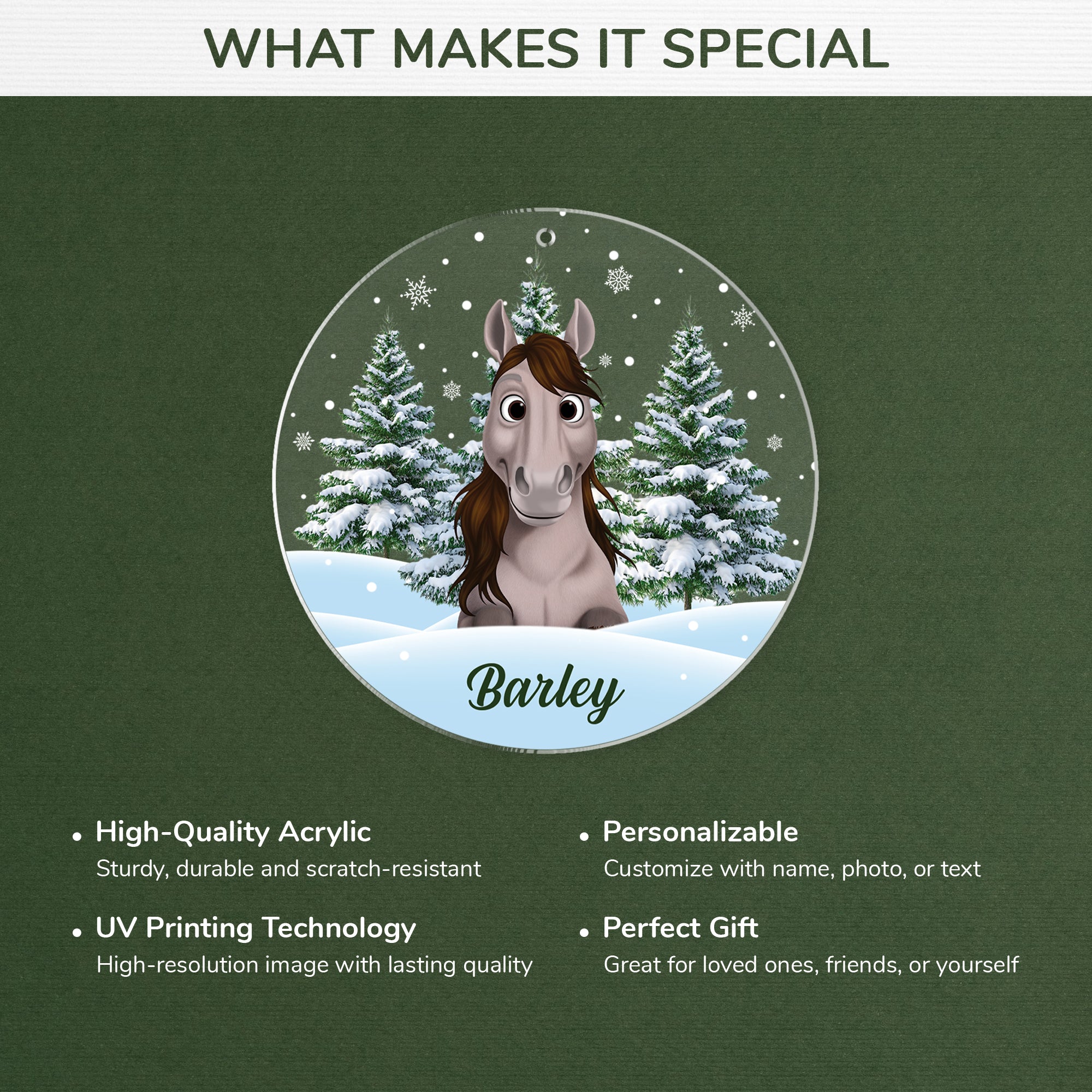 5379OUS4 custom acrylic photo ornaments_ christmas gifts for horse lovers 5379OKQ5U