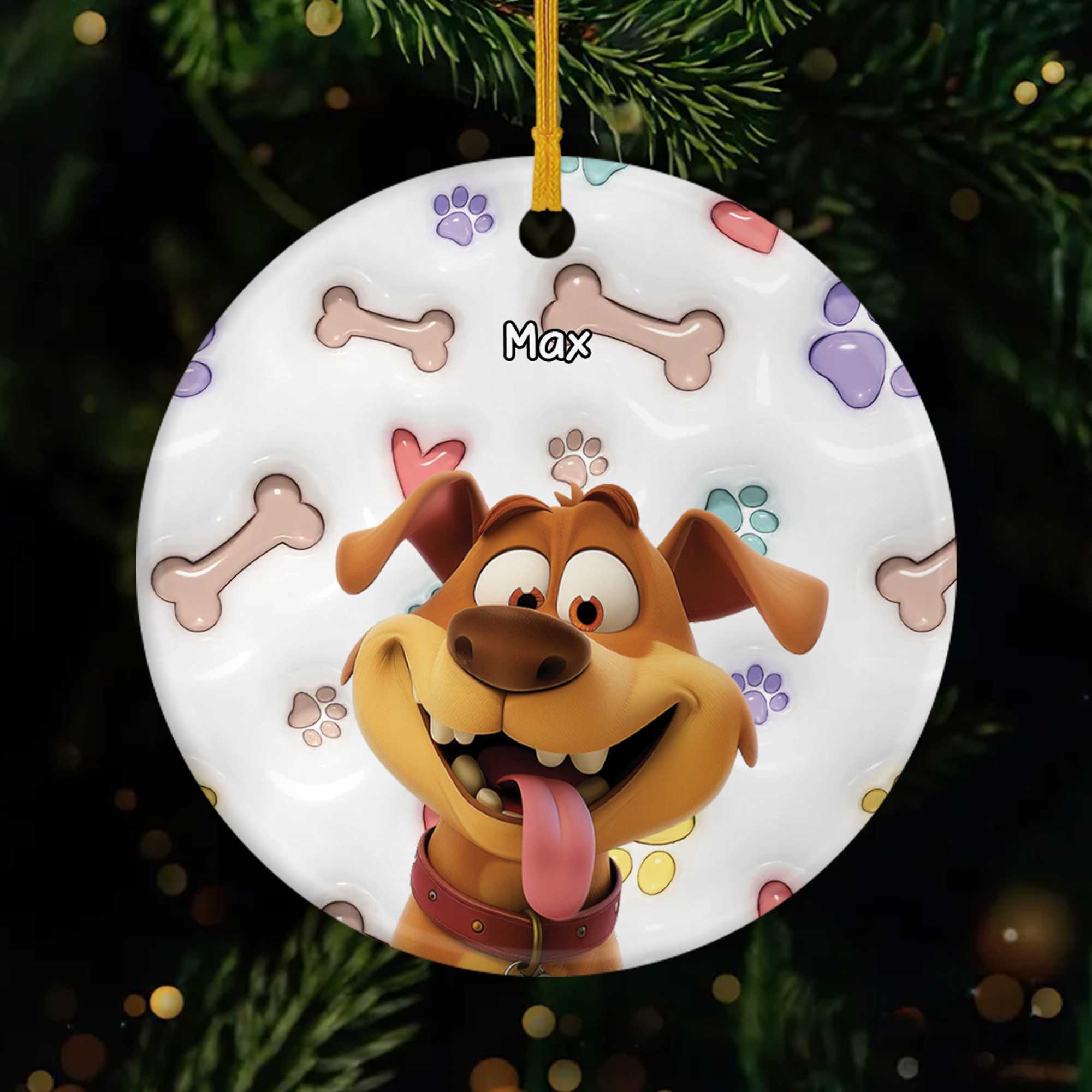 5382OUS1 custom gifts for dog lovers ceramic christmas ornaments 5382O3KAC