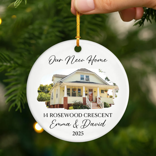 5385OUS2 personalized christmas gifts for family_ our new home ornament_ 5385OKLZI
