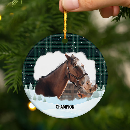 5387OUS2 personalized ceramic xmas ornaments gifts for horse lovers 5387O6VAU