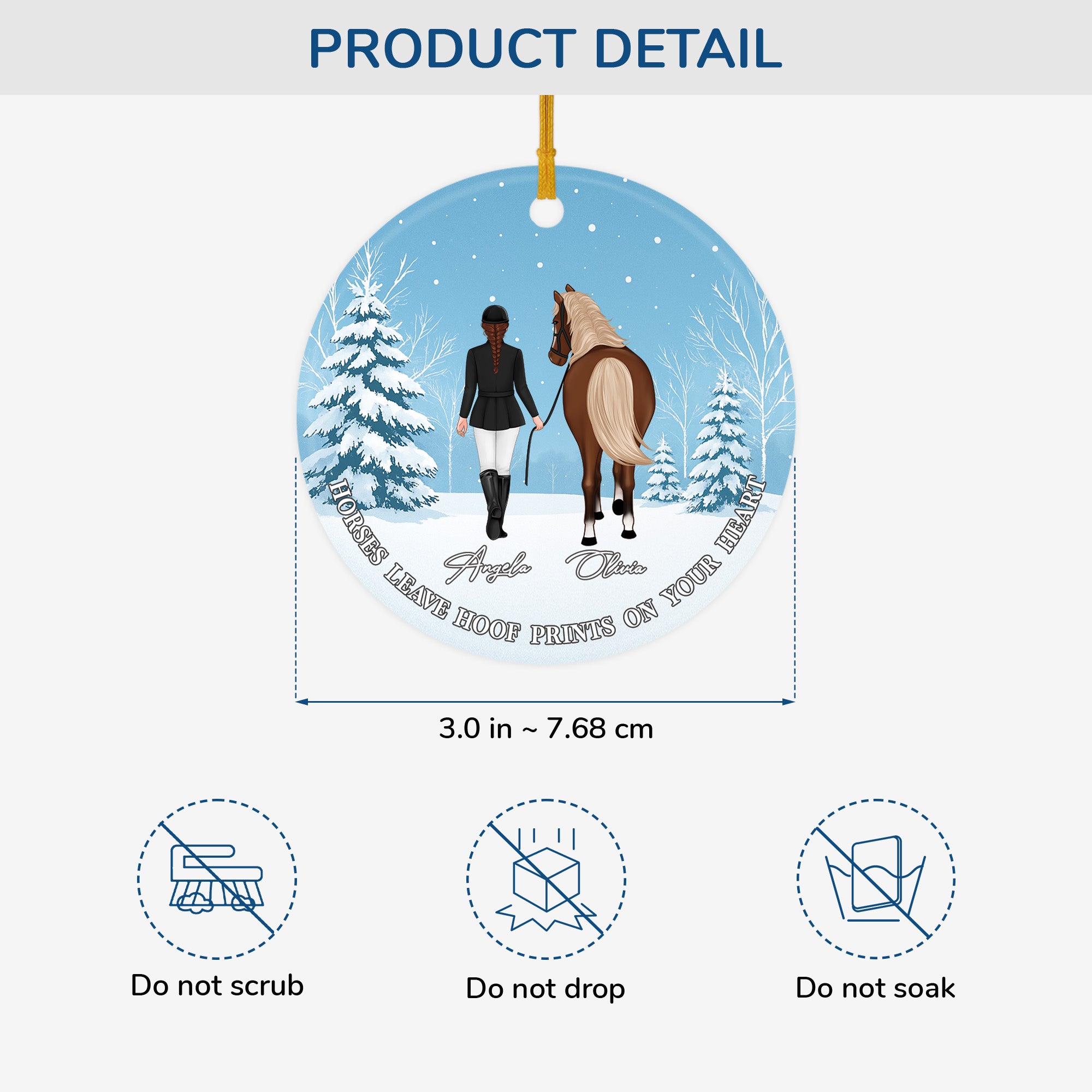 5397OUS3 personalized horse gifts for women ceramic ornaments christmas 5397O3LQU