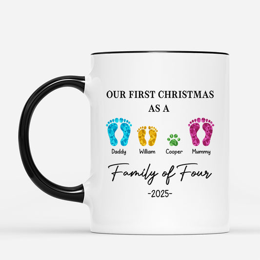 5401MUS2 personalized christmas mugs first christmas as a family of 4 5401M3ZQI