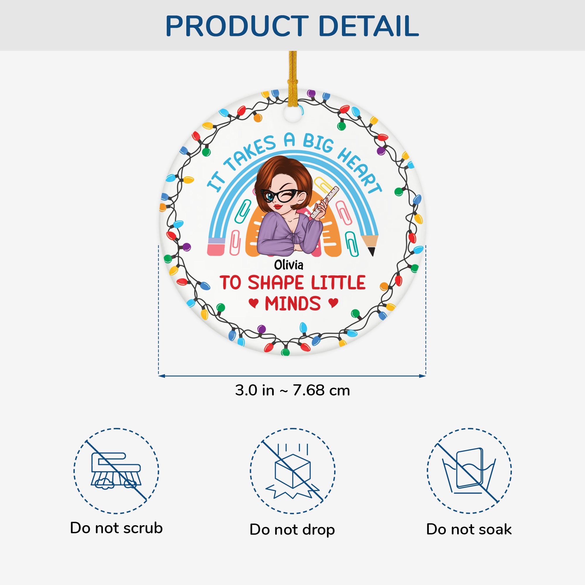 5405OUS3 ceramic personalized ornaments_ christmas gifts for teachers 5405OKUMT