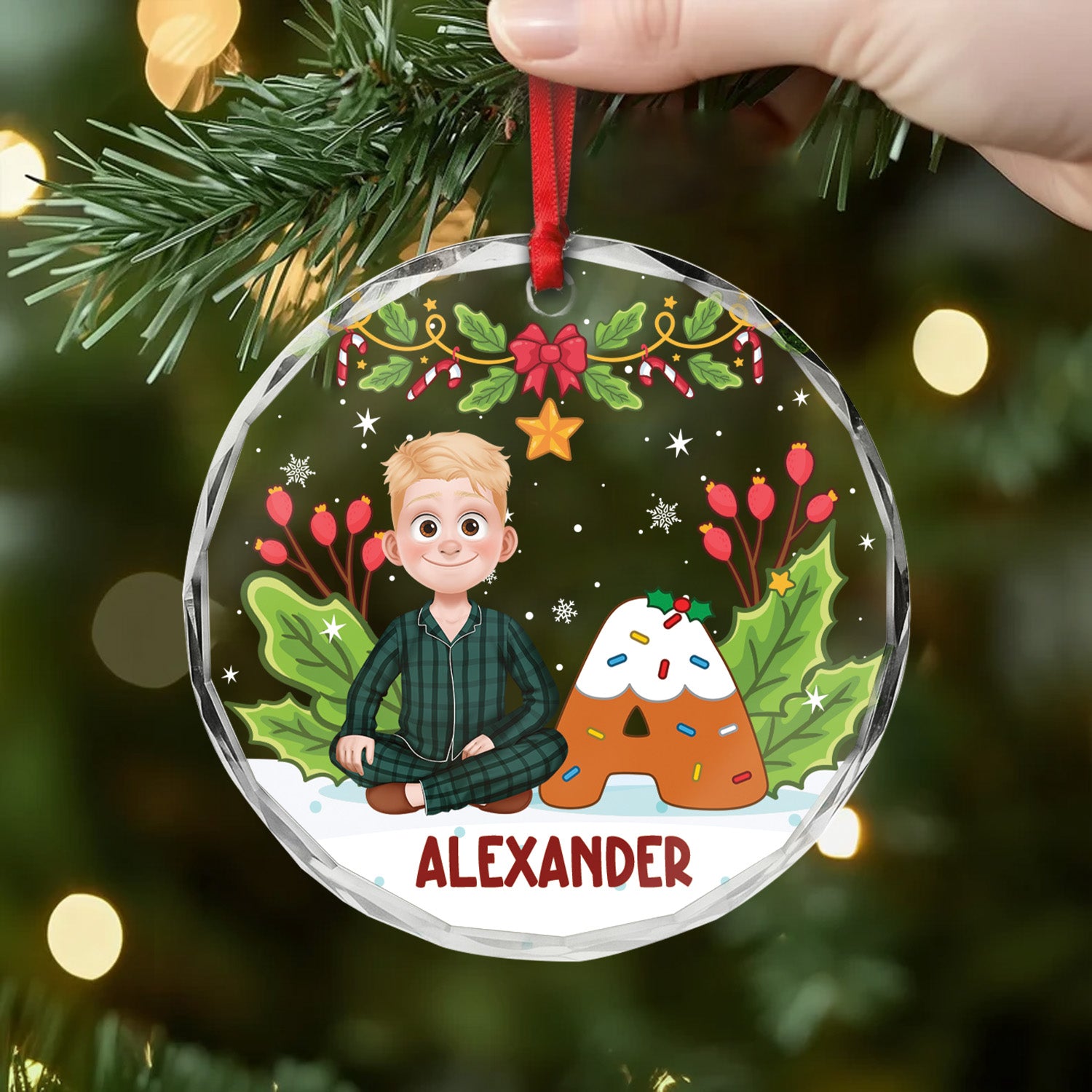 5407OUS2 custom christmas gifts for her glass christmas tree ornaments 5407OK6QA