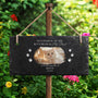 5408EUK2 personalised in loving memory slate garden sign with photo for loss of dogcat 5408ecq5c