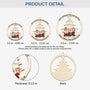 5416OUS3 personalized best friend gifts 1 layered wooden christmas ornaments 5416O