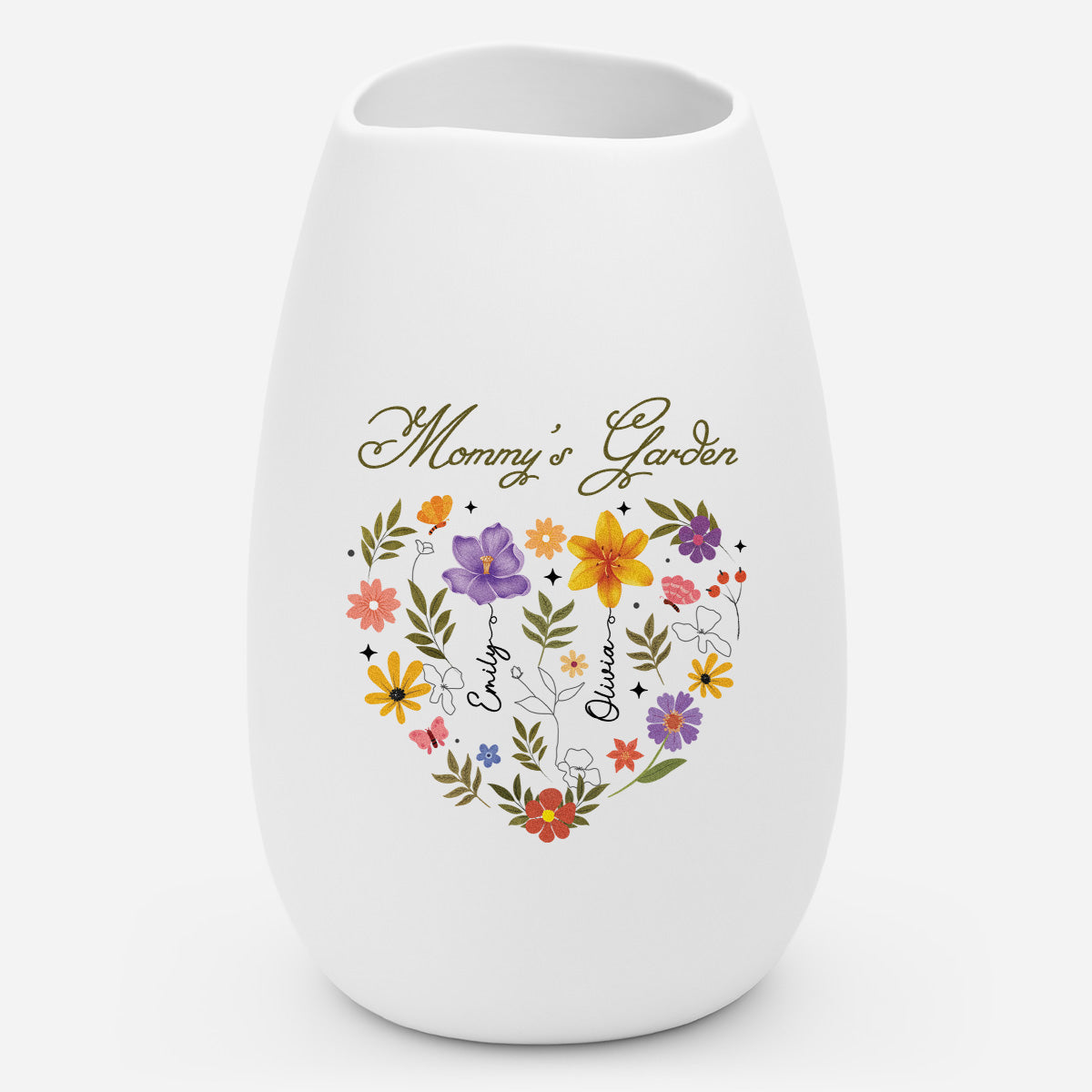 541AOUS1 personalized ceramic vase grandmamoms garden gift for mothers day 541aoslta