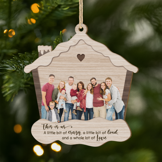 5420OUS1 custom 1 layered wooden photo ornaments family christmas gifts 5420O6ZCI