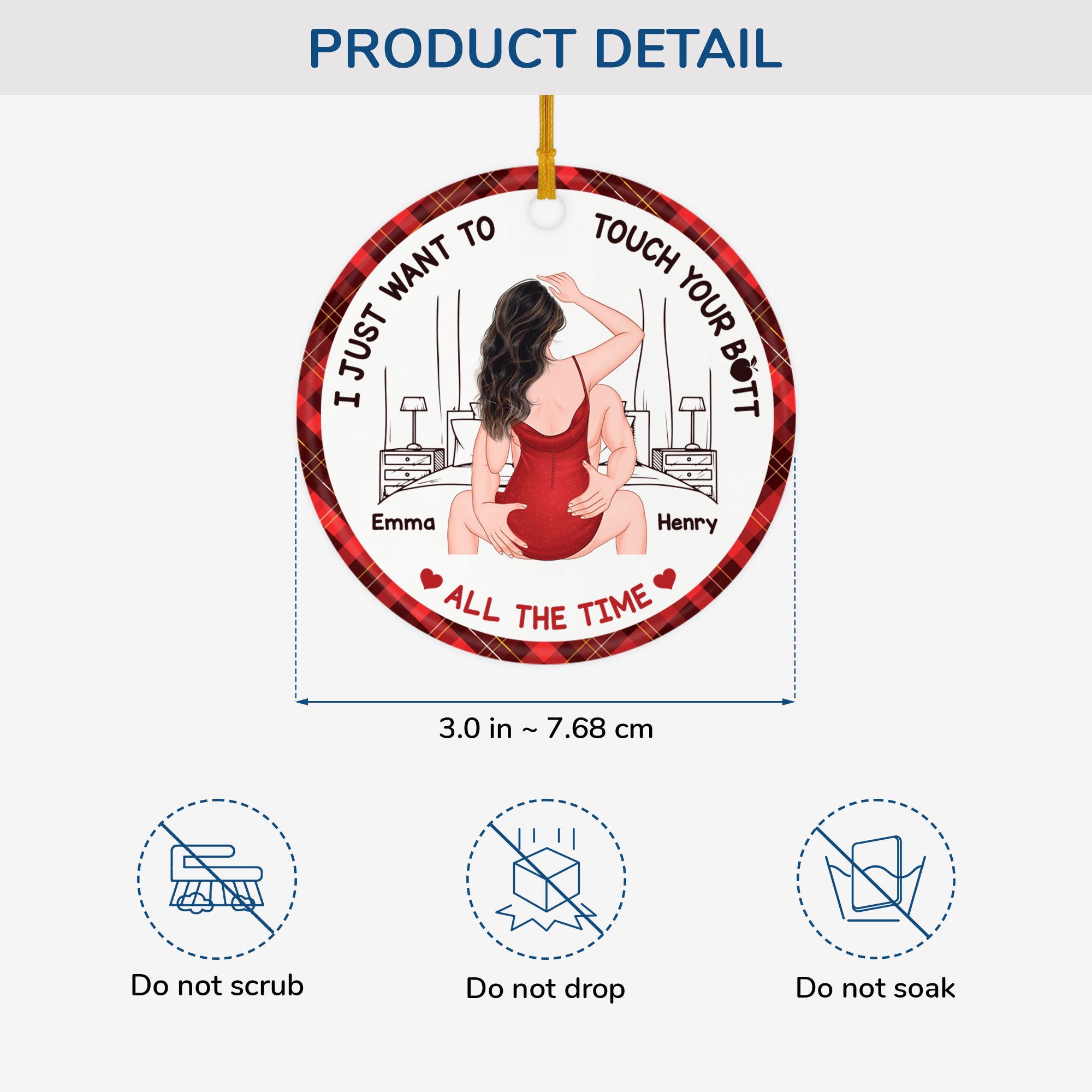 5423OUS3 personalized ceramic christmas ornaments_ funny couple gifts 5423O6LZG