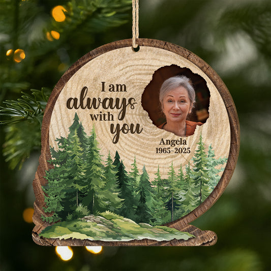 5425OUS1 personalized 1 layered wooden ornaments picture memorial gifts_ 5425O8ZQA