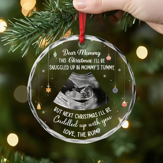 5428OUS2 personalized dad to be gifts_ ultrasound christmas ornament_ 5428OKLCB