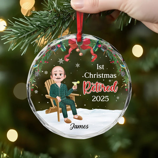5429OUS2 custom gifts for retired women_ 1st christmas retired ornament 5429OKTMA