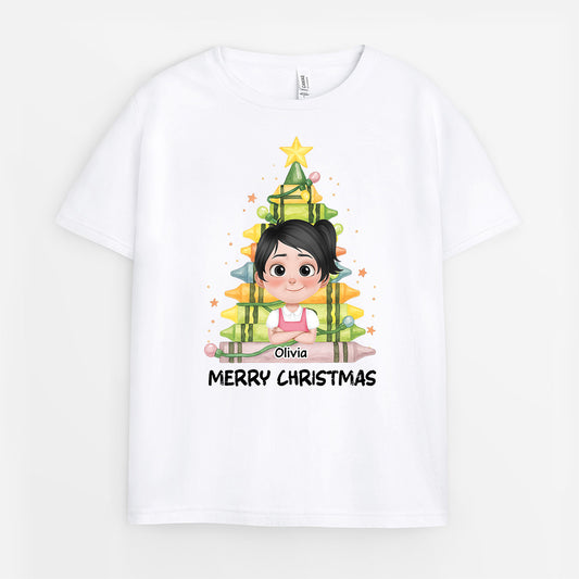 5436AUS1 personalized christmas gifts for kids merry christmas shirts  5436AKZMK