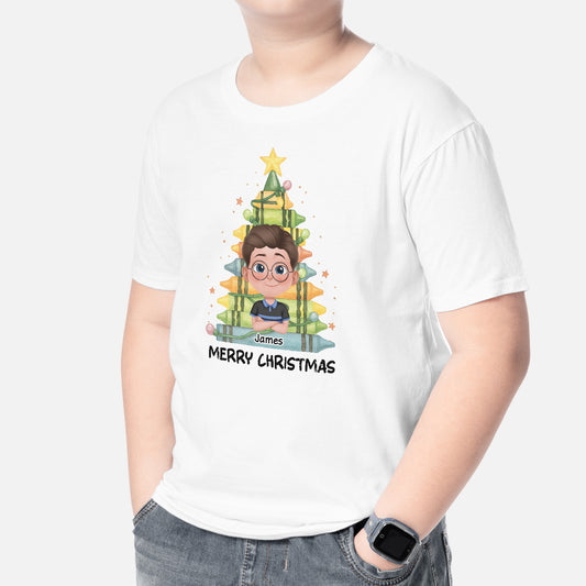 5436AUS2 personalized christmas gifts for kids merry christmas shirts  5436AKZMK