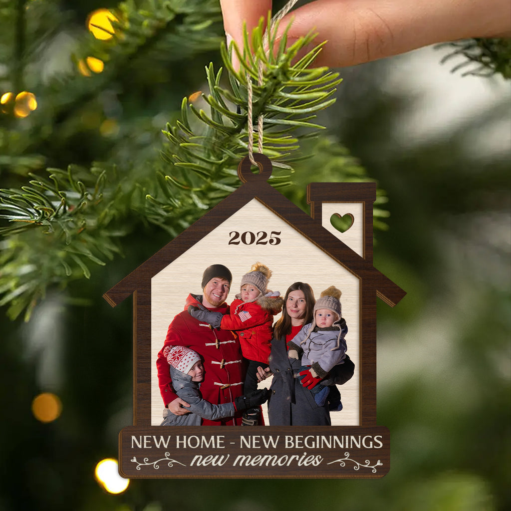 5437OUS2 personalized new home gifts 2 layered wooden ornaments 5437O3LCI