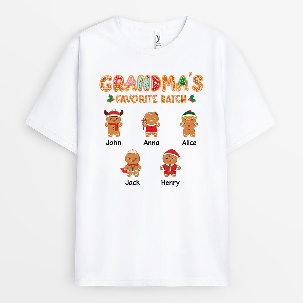 5438AUS1 custom christmas gifts grandma shirts with grandkids names 5438AKZZA