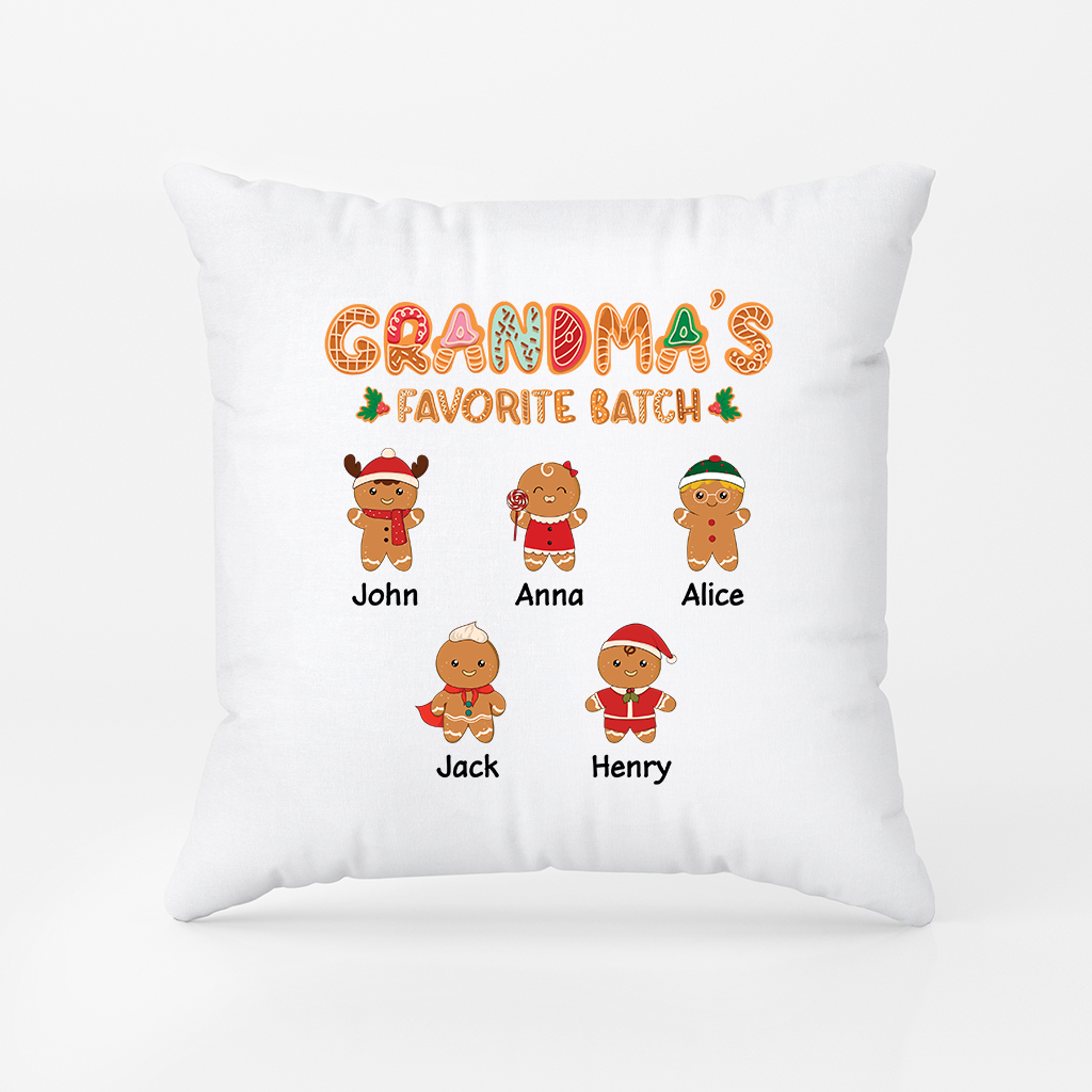 5438PUS1 custom gifts for grandma christmas gingerbread man pillow_ 5438PKZ0A