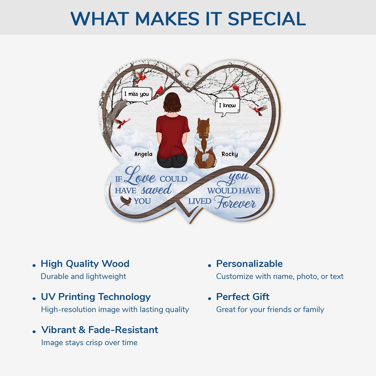 5445OUS4 personalized dog memorial gifts 1 layered wooden ornament_s 5445OKVZC