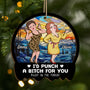5446OUS1 personalized christmas gifts for friends 2 layered wood ornament_ 5446O8TTF