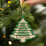 5449OUS2 custom family gifts 2 layered christmas tree wood ornaments_ 5449O6ZMF