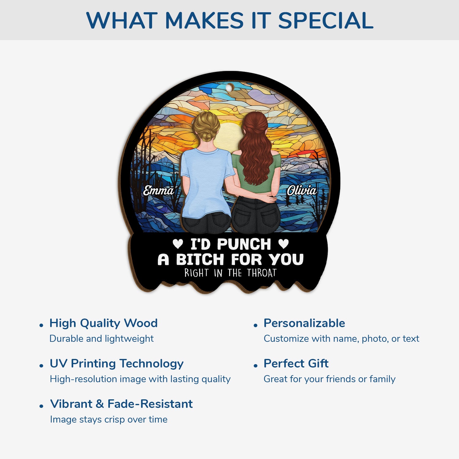 5453OUS4 custom 2 layered wood ornament_ funny xmas gifts for friends 5453O8LTF