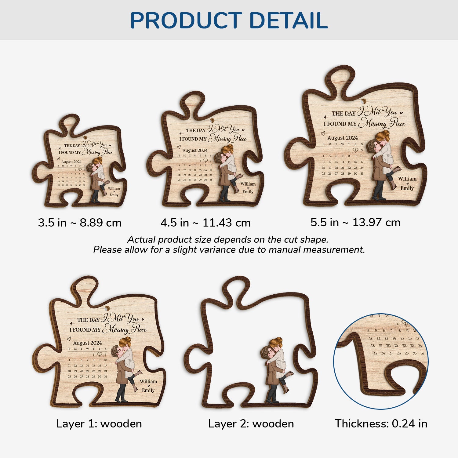 5461OUS3 custom couples christmas gifts 2 layered wooden ornament_s 5461O8TQG