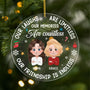 5464OUS1 custom christmas gifts our friendship is endless acrylic ornament 5464OKV0F