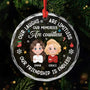 5464OUS1 personalized best friend gifts glass christmas ornaments 5464OKVTF