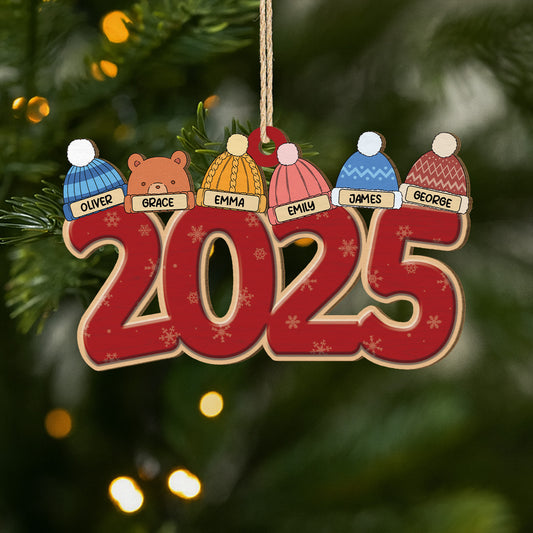 5465OUS1 custom family gifts 1 layered wooden christmas ornament_s 5465OTQTI