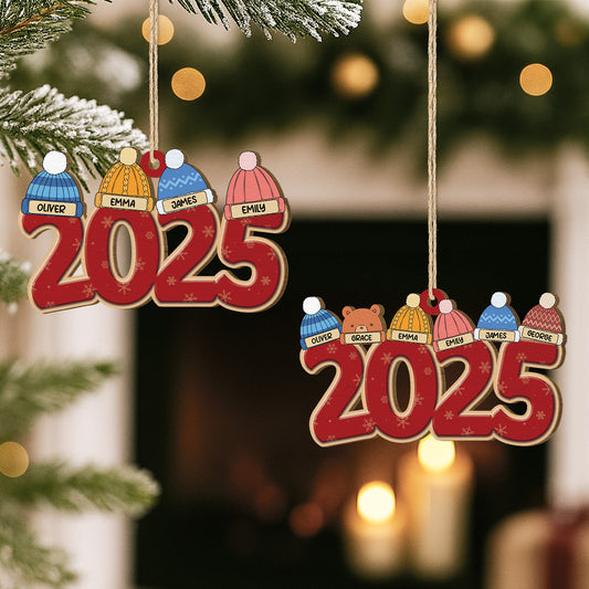 5465OUS2 custom family gifts 1 layered wooden christmas ornament_s 5465OTQTI