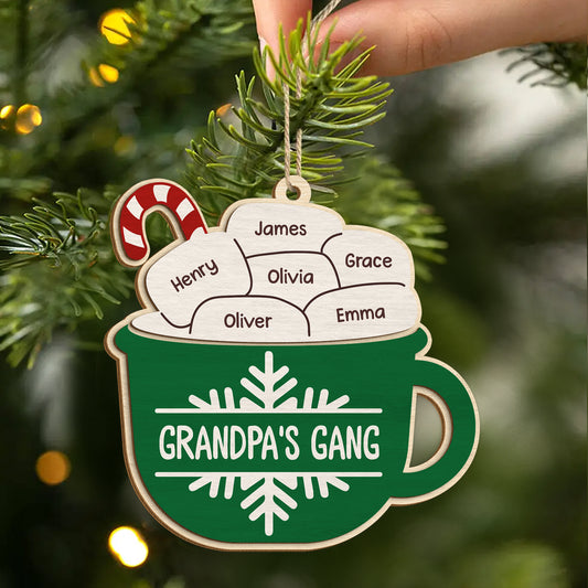 5472OUS2 custom christmas gifts for dad 2 layered wooden ornament_s 5472OTTNB