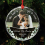 5473OUS1 custom engagement gifts for couples glass photo ornaments_ 5473O3PTG