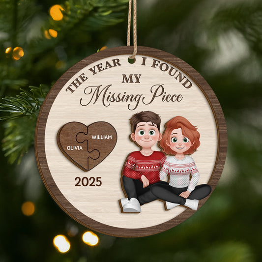 5474OUS1 custom couples gifts for christmas 2 layered wooden ornament_s 5474O8HCG