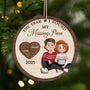 5474OUS1 custom couples gifts for christmas 2 layered wooden ornament_s 5474O8HCG