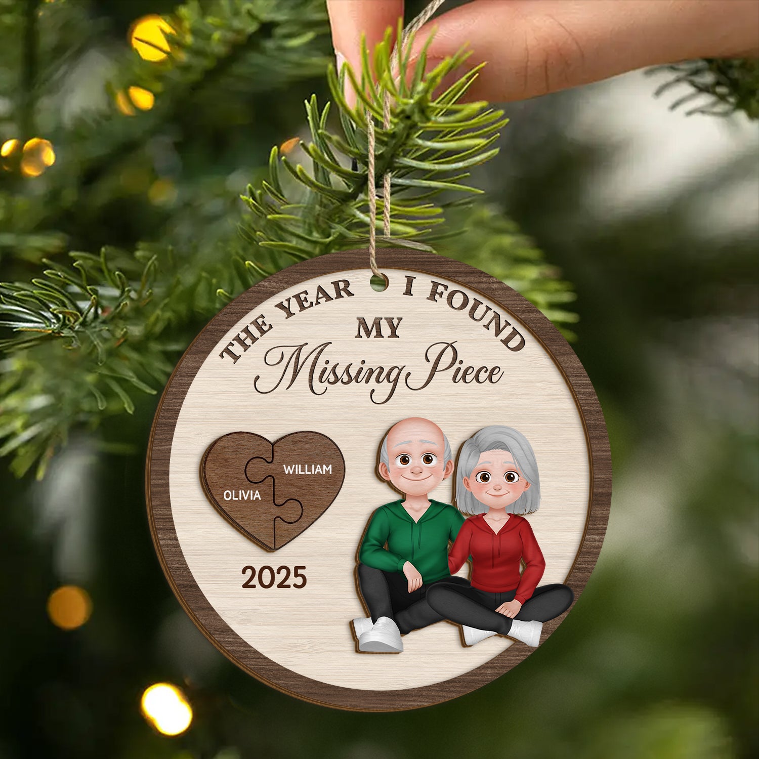 5474OUS2 custom couples gifts for christmas 2 layered wooden ornament_s 5474O8HCG