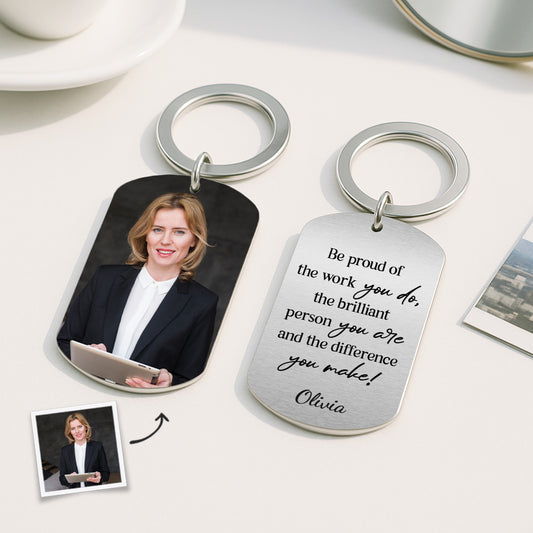 5481OUS2 personalized metal keychains photo gifts for coworkers 5481OKVMO