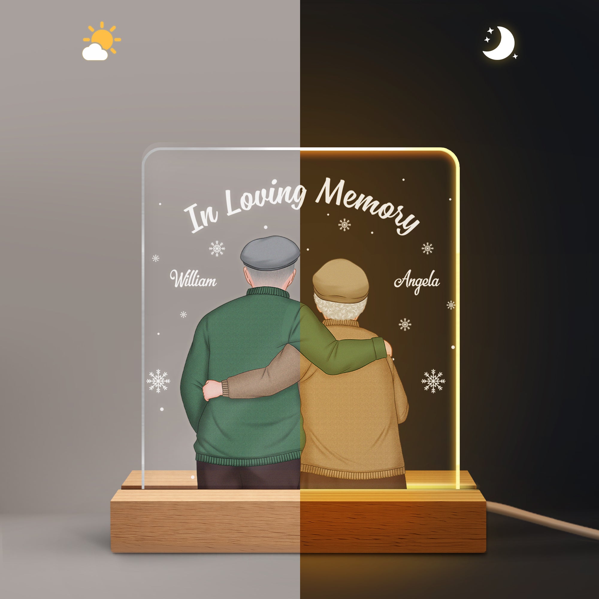5482LUS2 custom photo night light in loving memory gifts for couples 5482ltpcg
