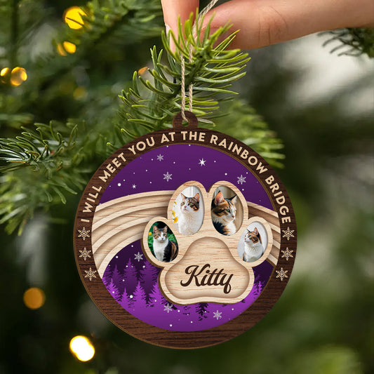 5491OUS2 personalized pet memorial gifts 2 layered wood ornaments 5491O6HQC