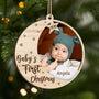 5493OUS1 custom babys first christmas gifts 2 layered wood ornaments 5493O6LQA