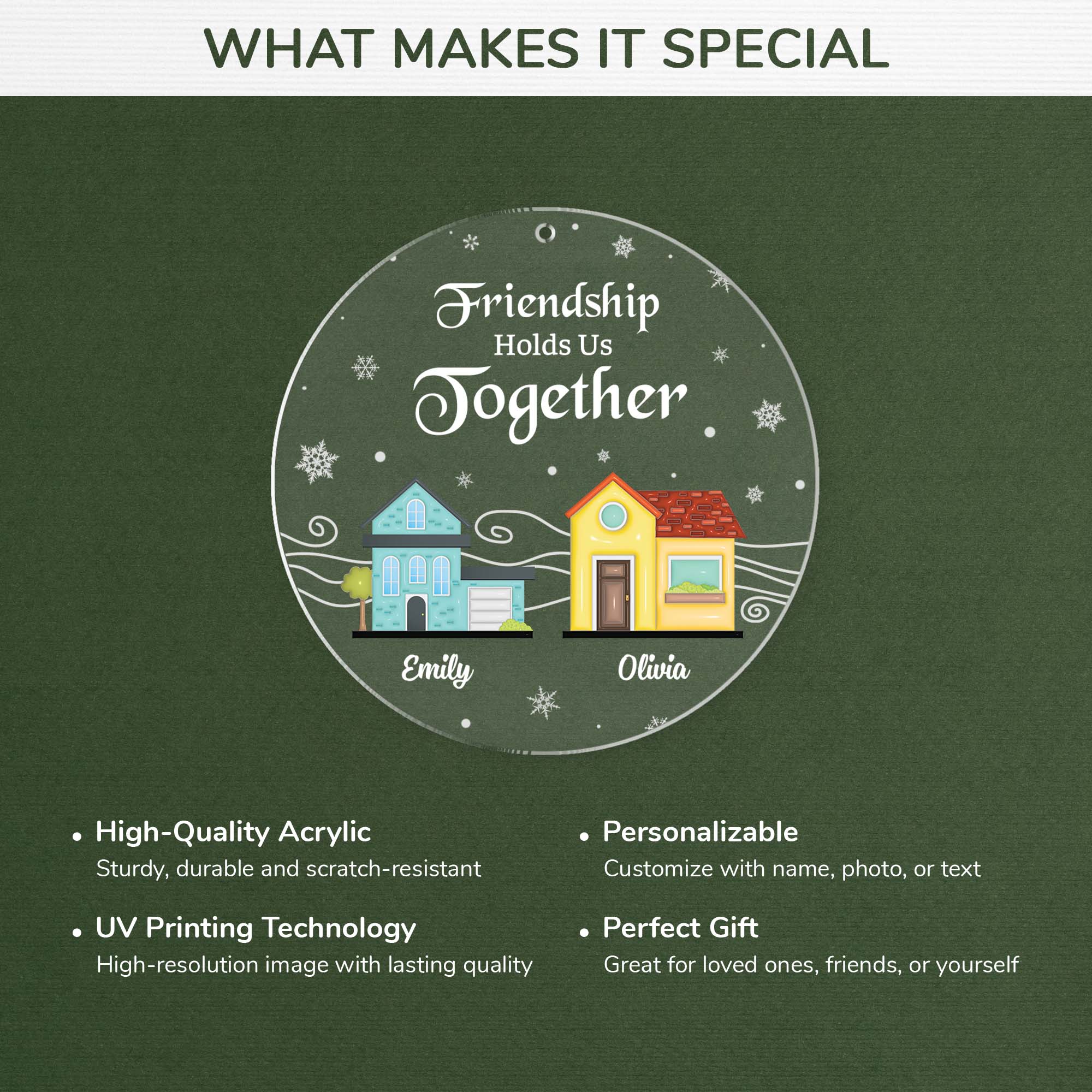 5495OUS4 custom acrylic ornaments christmas gifts for friends 5495O6TNF