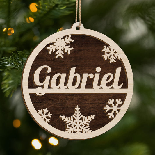 5496OUS1 personalized christmas gifts 1 layered wood xmas ornaments 5496O6VAA