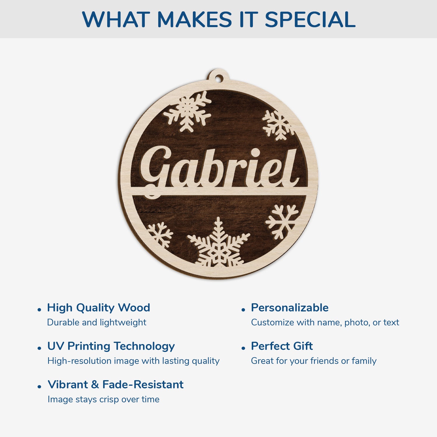 5496OUS4 personalized christmas gifts 1 layered wood xmas ornaments 5496O6VAA