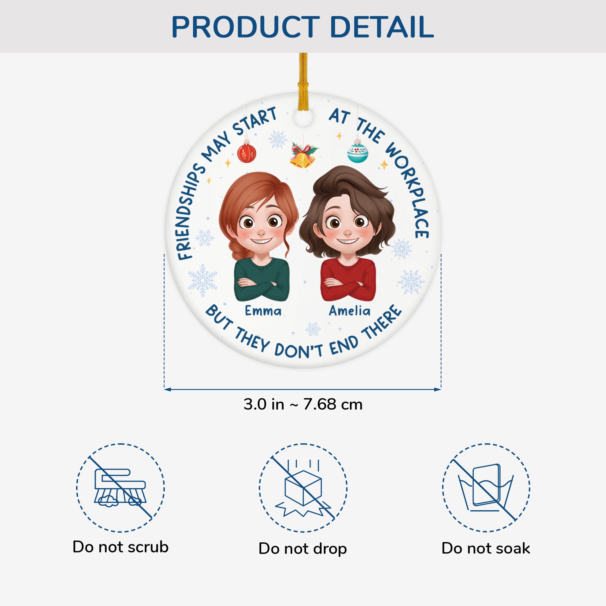 5501OUS3 personalized gifts for coworkers ceramic christmas ornaments 5501O8VZO