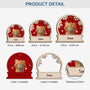 5510OUS3 personalized cat gifts for humans 2 layered wooden xmas ornaments 5510OKZAD