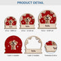 5510OUS3 personalized dog gifts for humans 2 layered wooden xmas ornaments 5510OKZAC