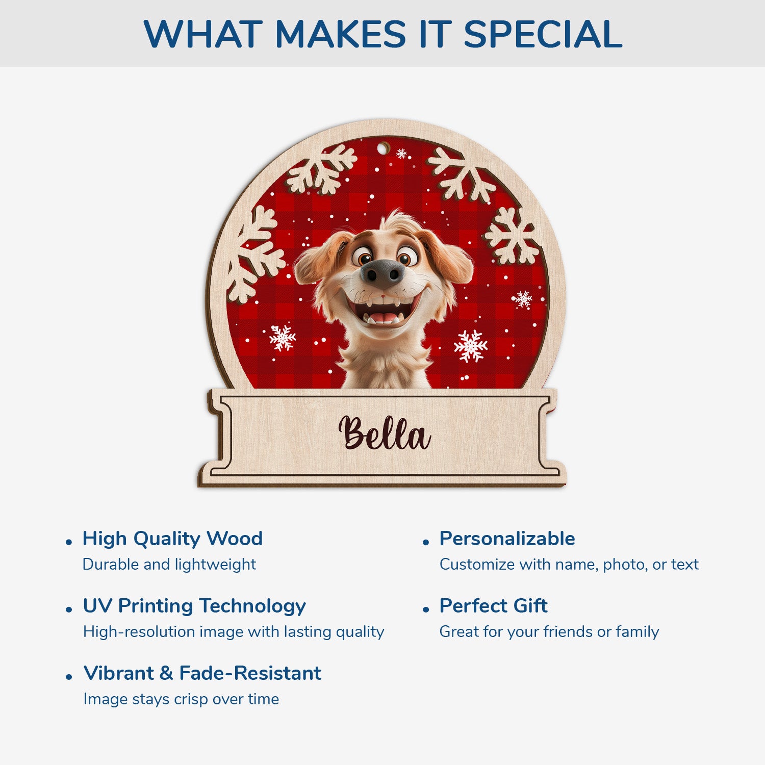 5510OUS4 personalized dog gifts for humans 2 layered wooden xmas ornaments 5510OKZAC