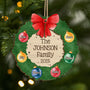 5513OUS1 personalized family xmas gifts 2 layered wooden ornaments 5513OTHAI