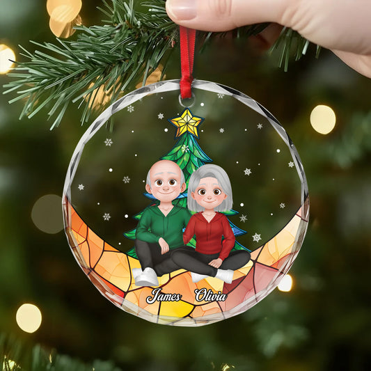 5514OUS2 personalized gifts for couples glass christmas tree ornaments 5514O8VMG