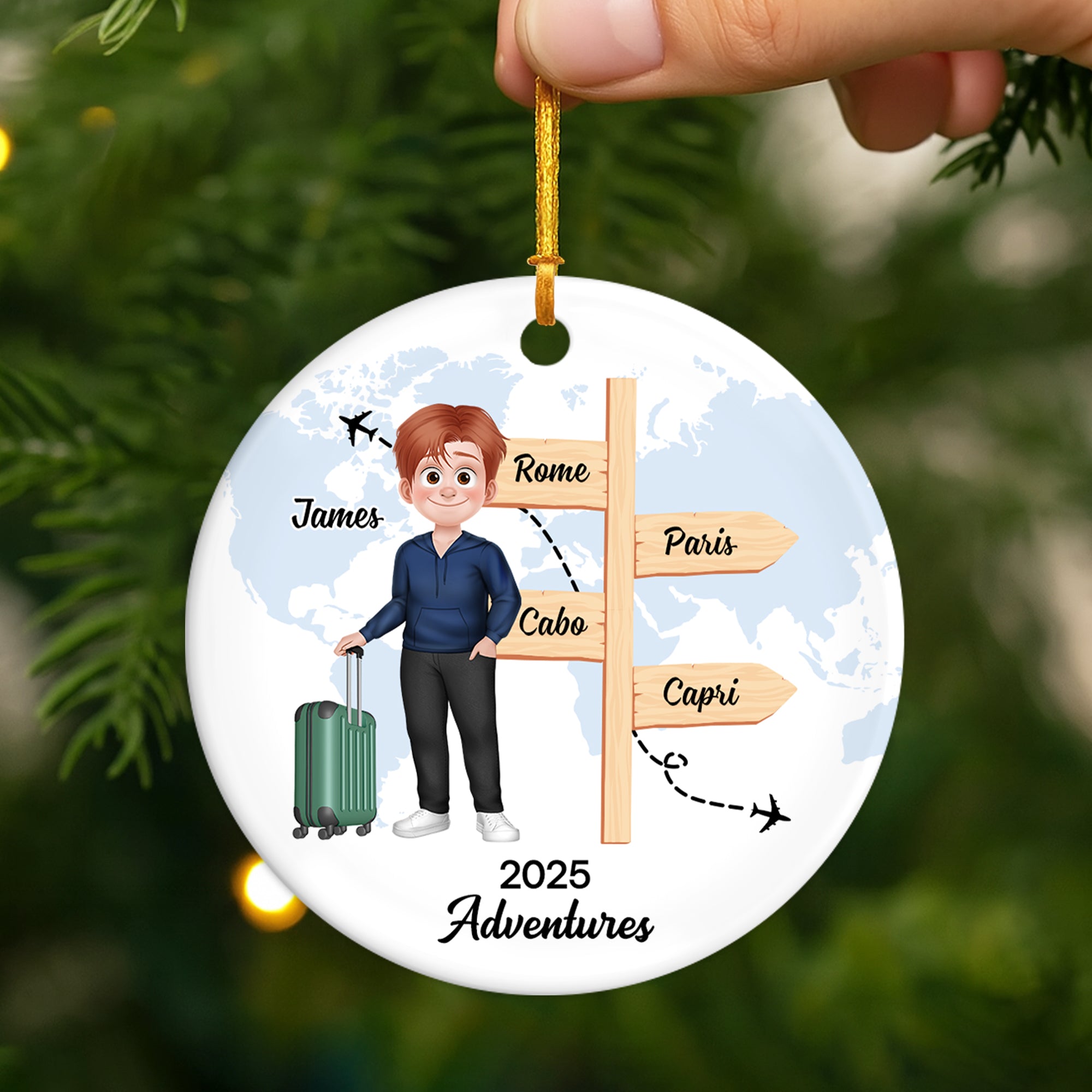 5515OUS2 personalized travel gifts for her ceramic christmas ornaments_ 5515OKVNR